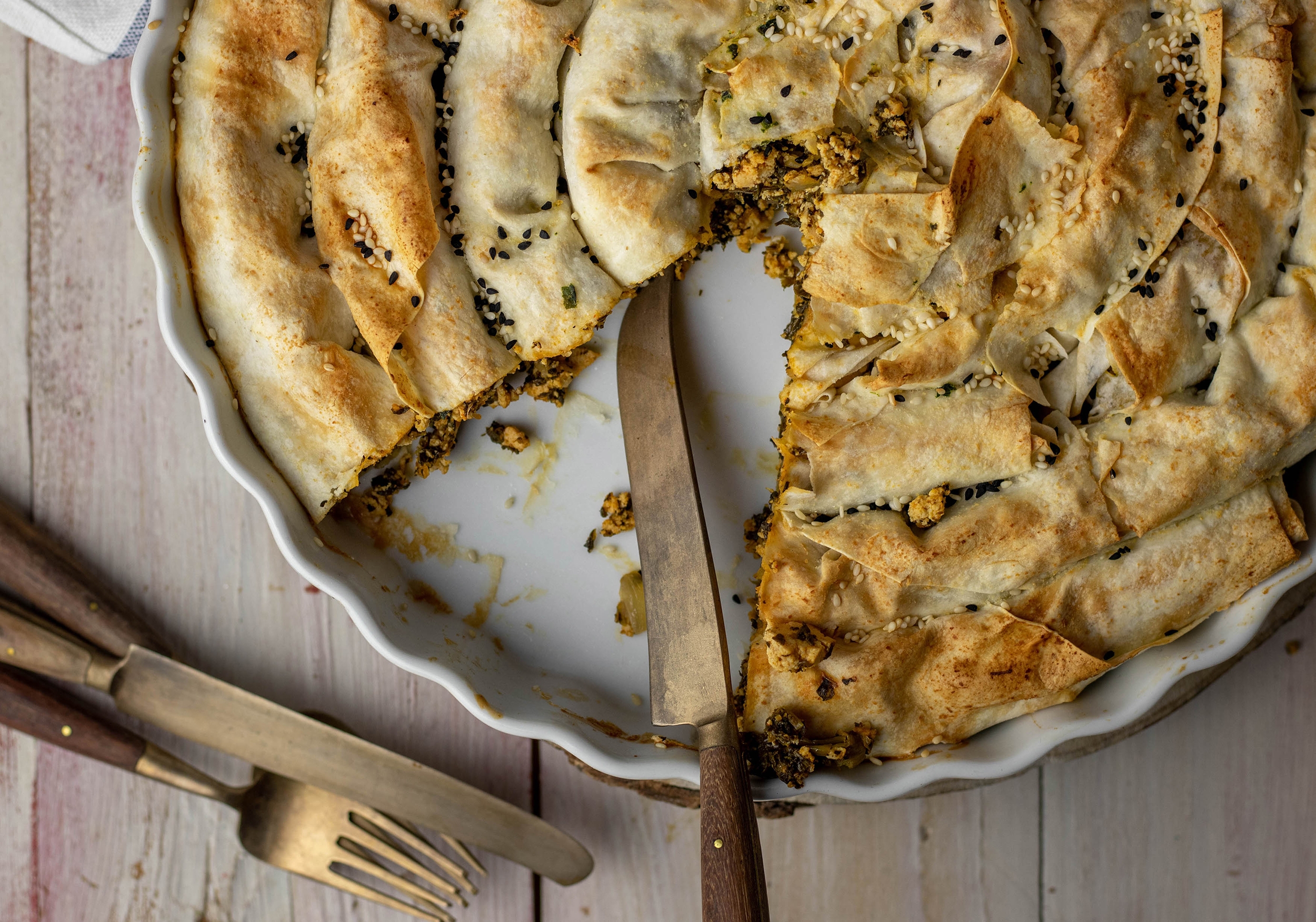 Borek with spinach and feta stuffing Dailyvegan