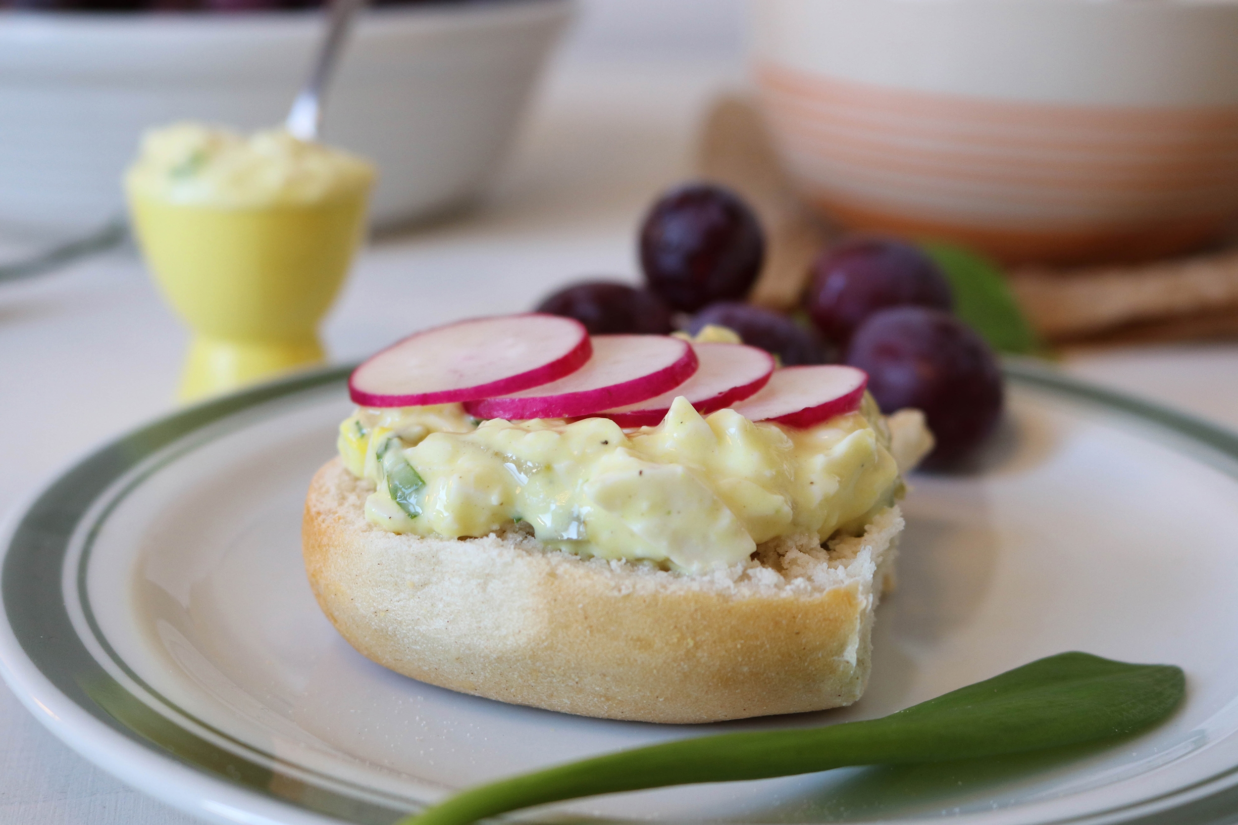Egg salad, delicious for sandwiches