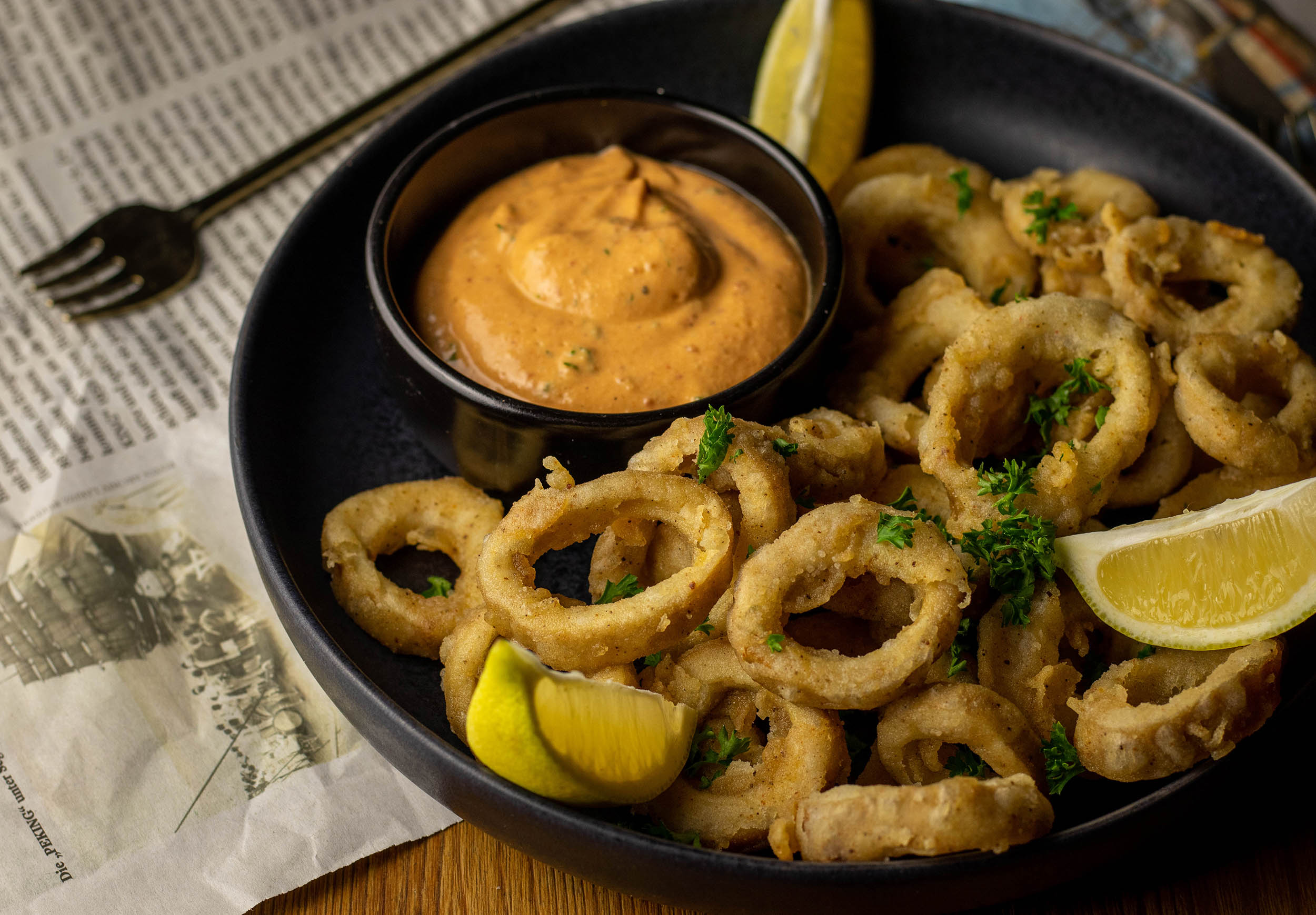 Vegan calamari with spicy chipotle aioli Dailyvegan