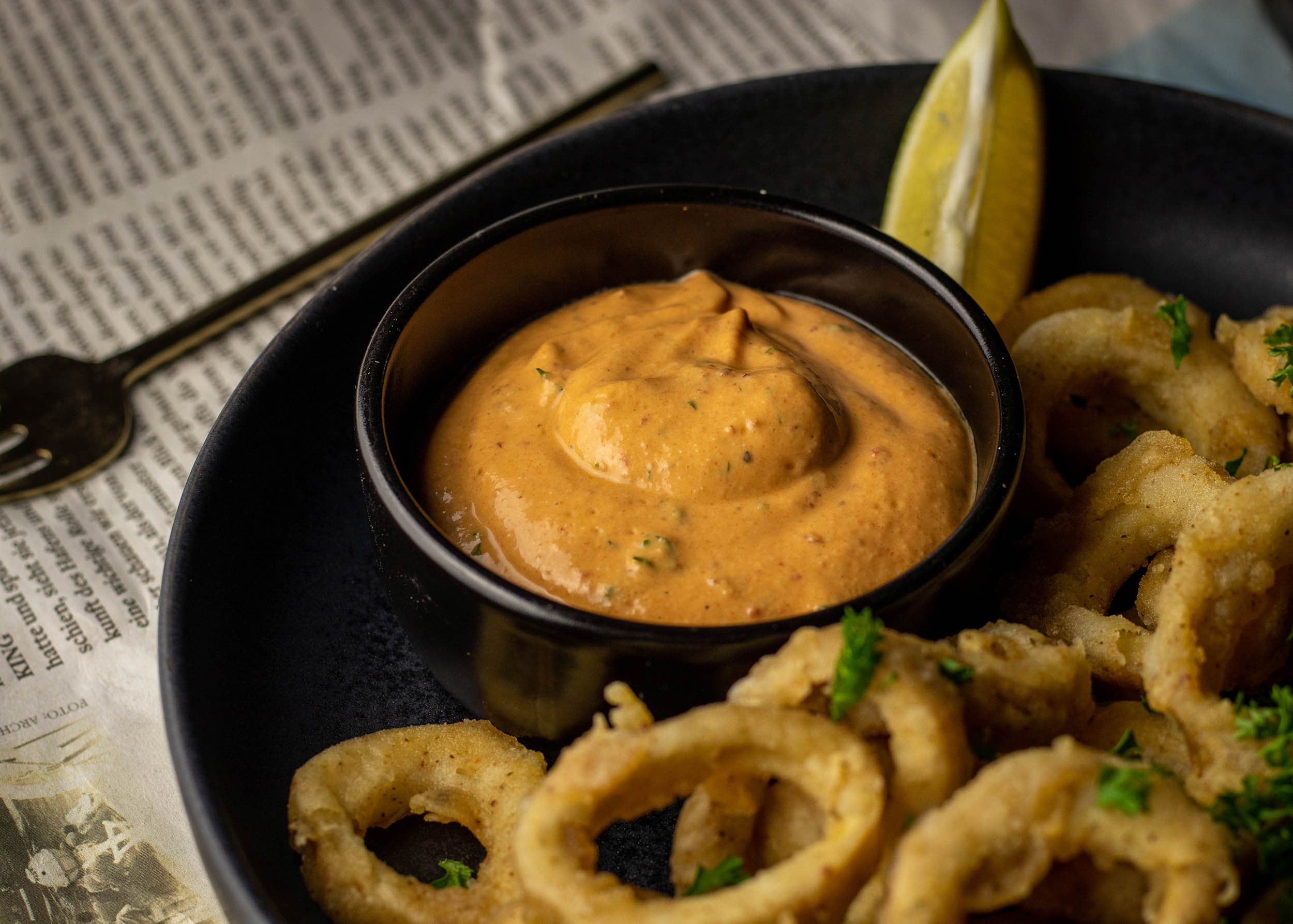 Vegan calamari with spicy chipotle aioli Dailyvegan
