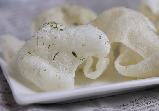 Krupuk! Ready in under 5 minutes and fully vegan!