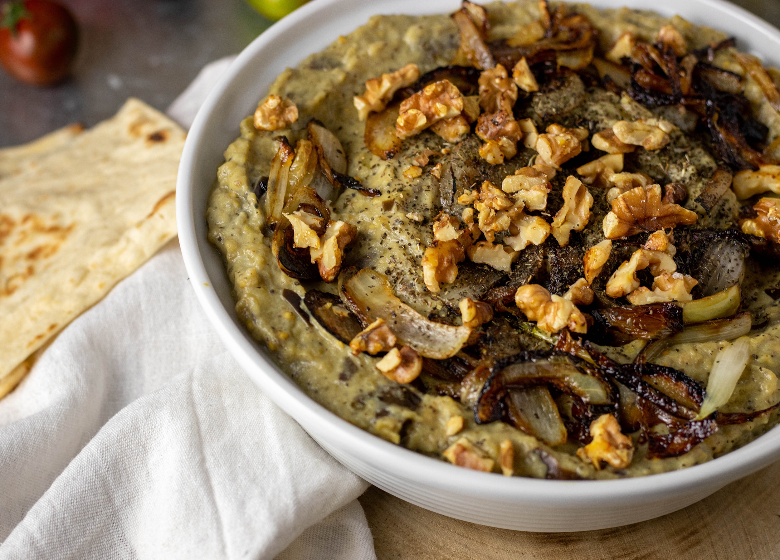 Kashke Bademjan, Persian eggplant dip